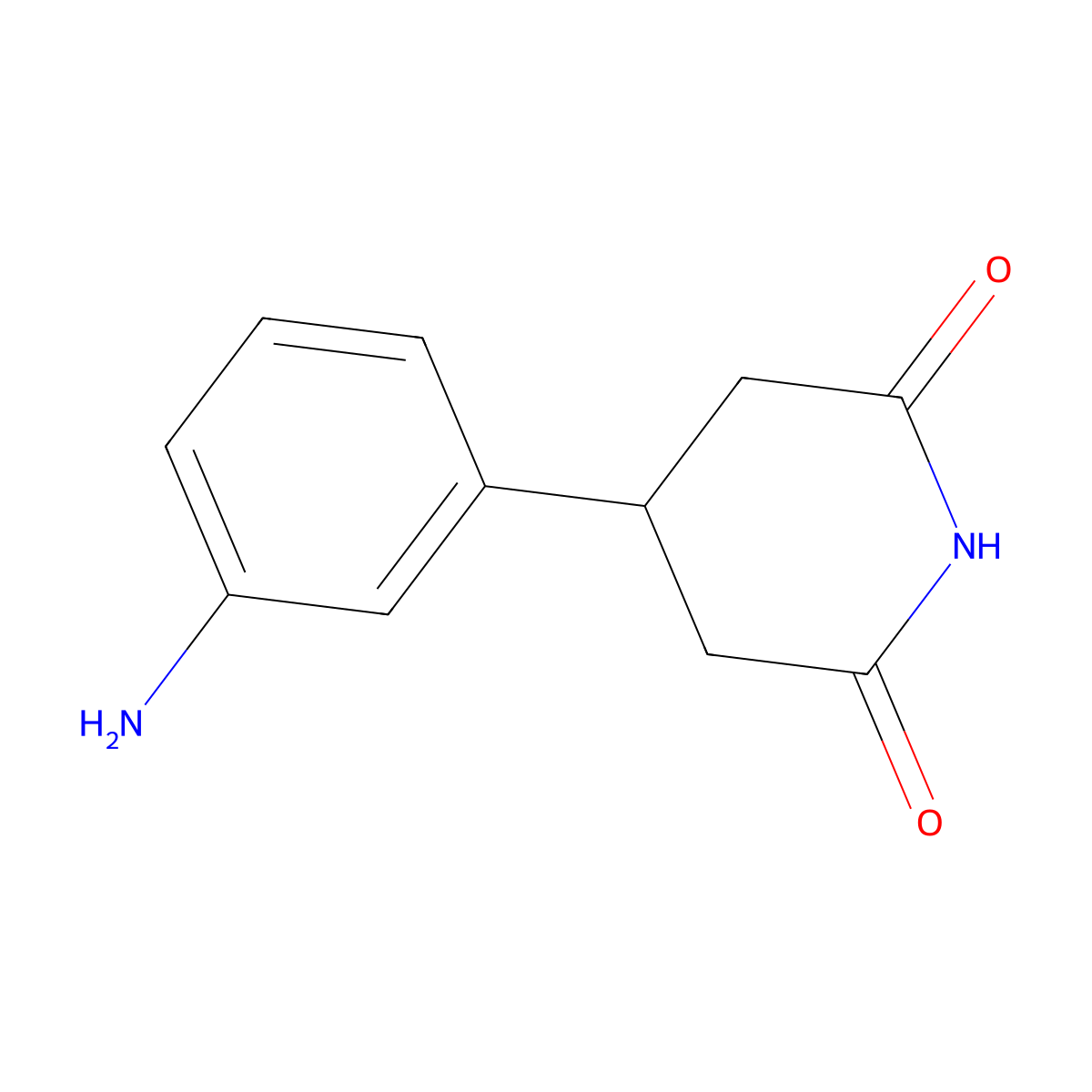 4-(3-Aminophenyl)piperidine-2,6-dione molecular structure, CAS 5840-45-9