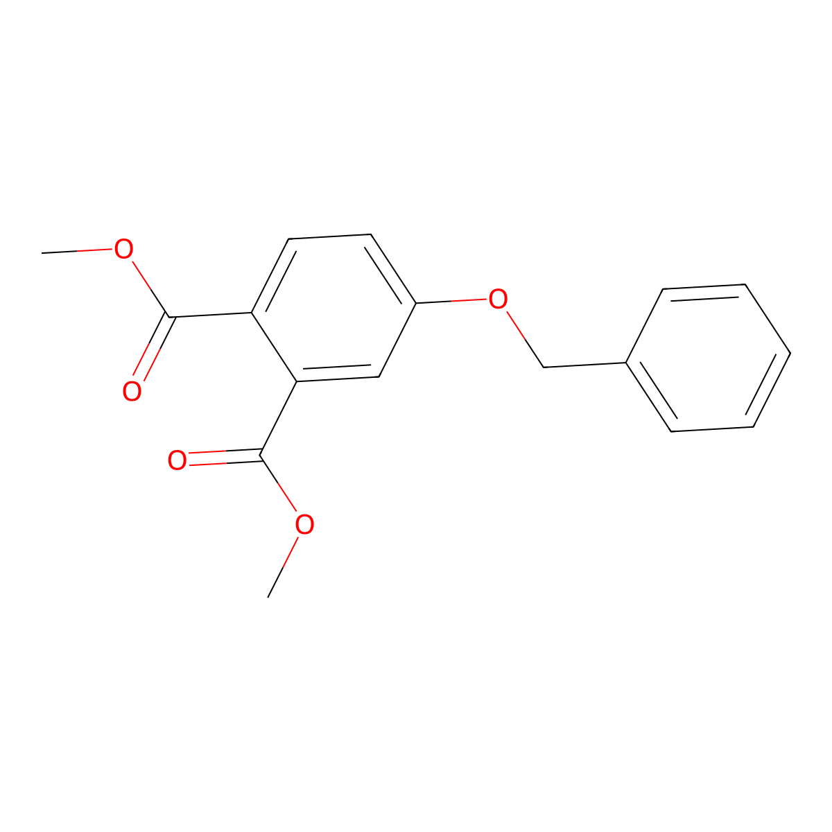 Dimethyl 4-(benzyloxy)phthalate molecular structure, CAS 5840-67-5