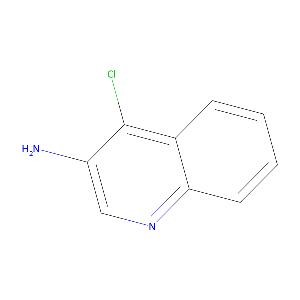 4-Chloroquinolin-3-amine molecular structure, CAS 58401-43-7