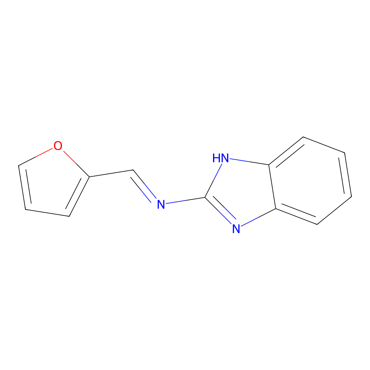 N-(1H-Benzimidazol-2-yl)-1-(furan-2-yl)methanimine molecular structure, CAS 58413-90-4