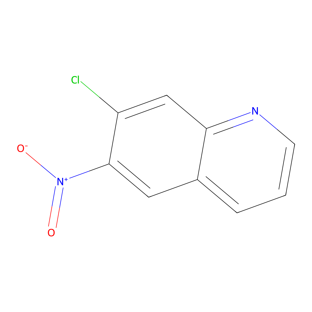 7-Chloro-6-nitroquinoline molecular structure, CAS 58416-31-2