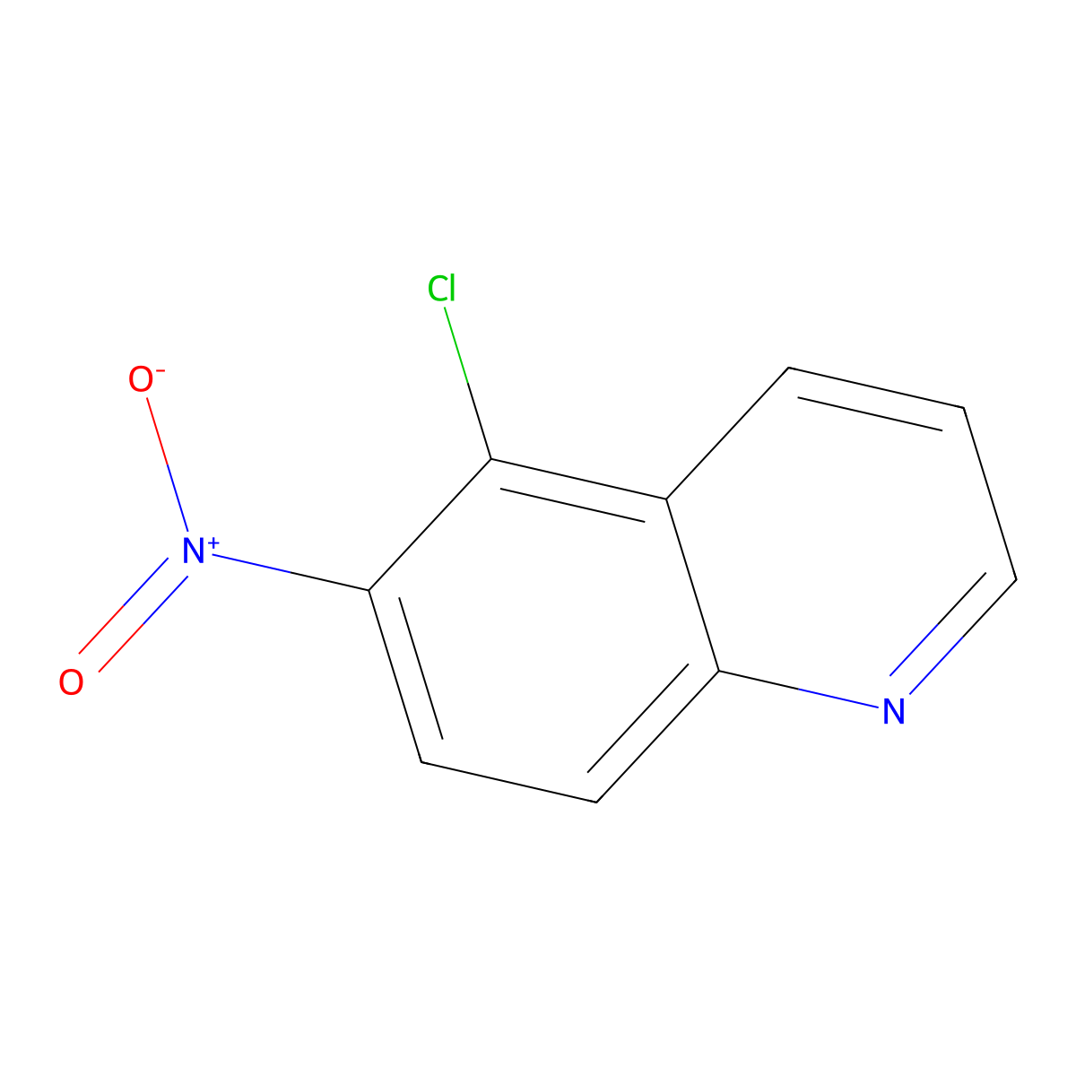 5-Chloro-6-nitroquinoline molecular structure, CAS 58416-32-3