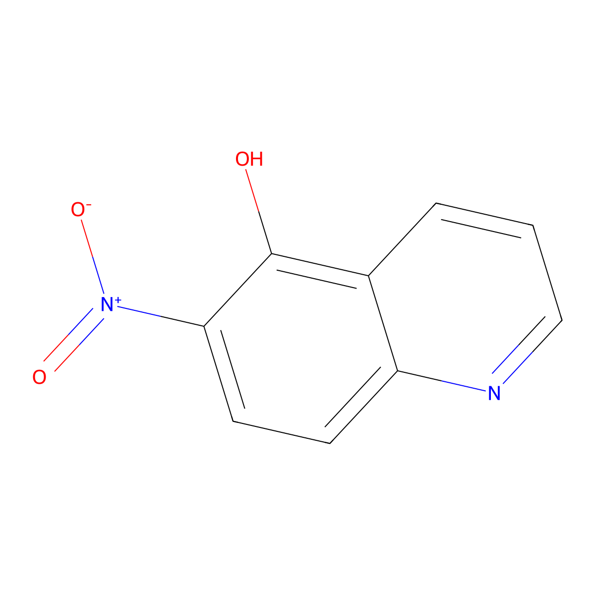 6-Nitroquinolin-5-ol molecular structure, CAS 58416-46-9
