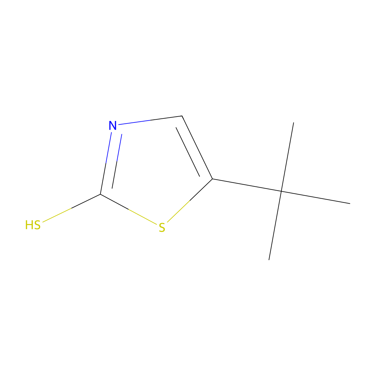 5-Tert-butyl-1,3-thiazole-2-thiol molecular structure, CAS 58417-82-6