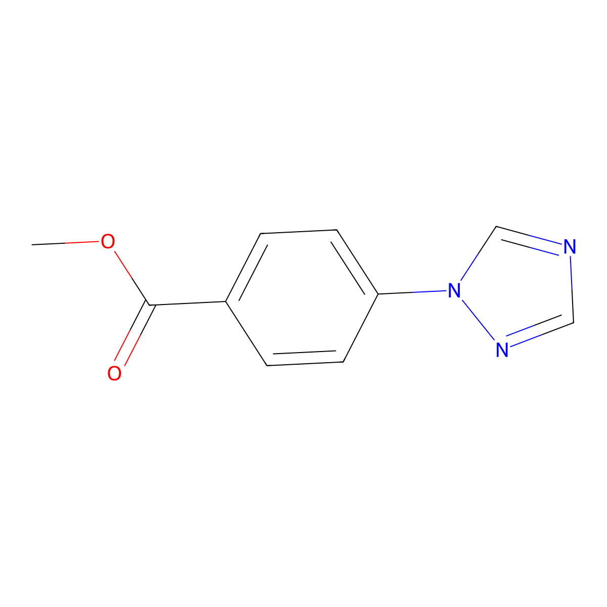 Methyl 4-(1H-1,2,4-triazol-1-yl)benzoate molecular structure, CAS 58419-67-3