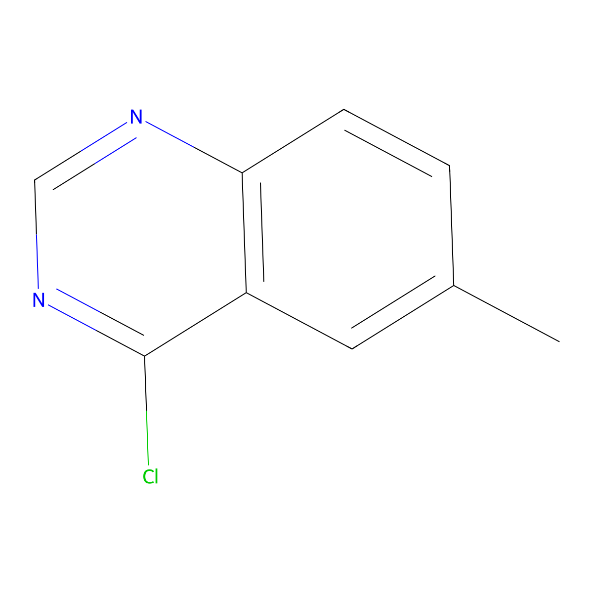 4-Chloro-6-methylquinazoline molecular structure, CAS 58421-79-7