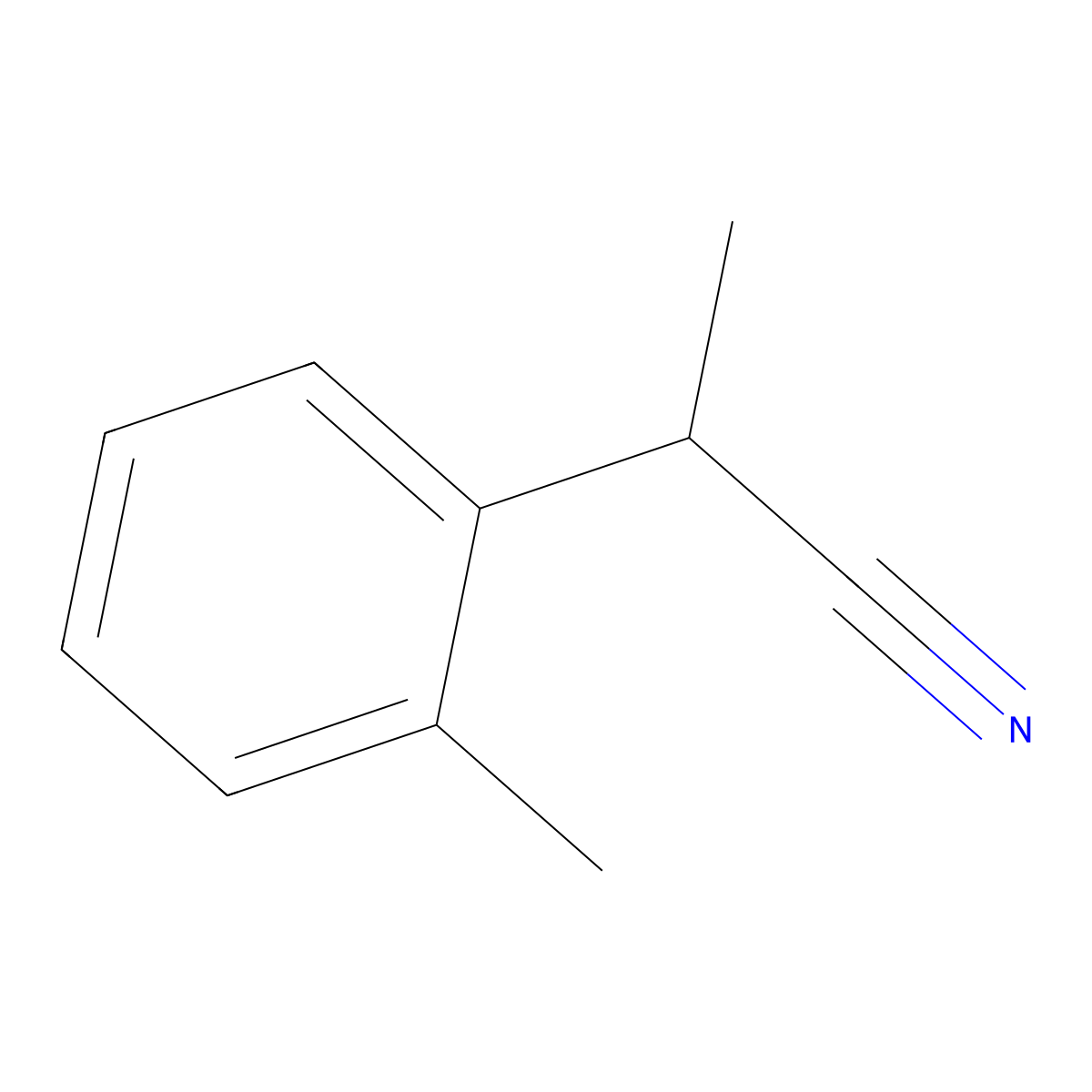 2-(o-Tolyl)propanenitrile molecular structure, CAS 58422-60-9