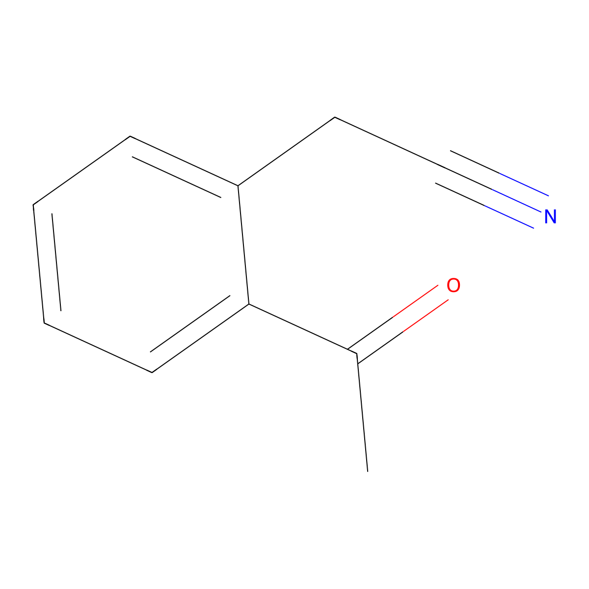 2-Acetylphenylacetonitrile molecular structure, CAS 58422-85-8