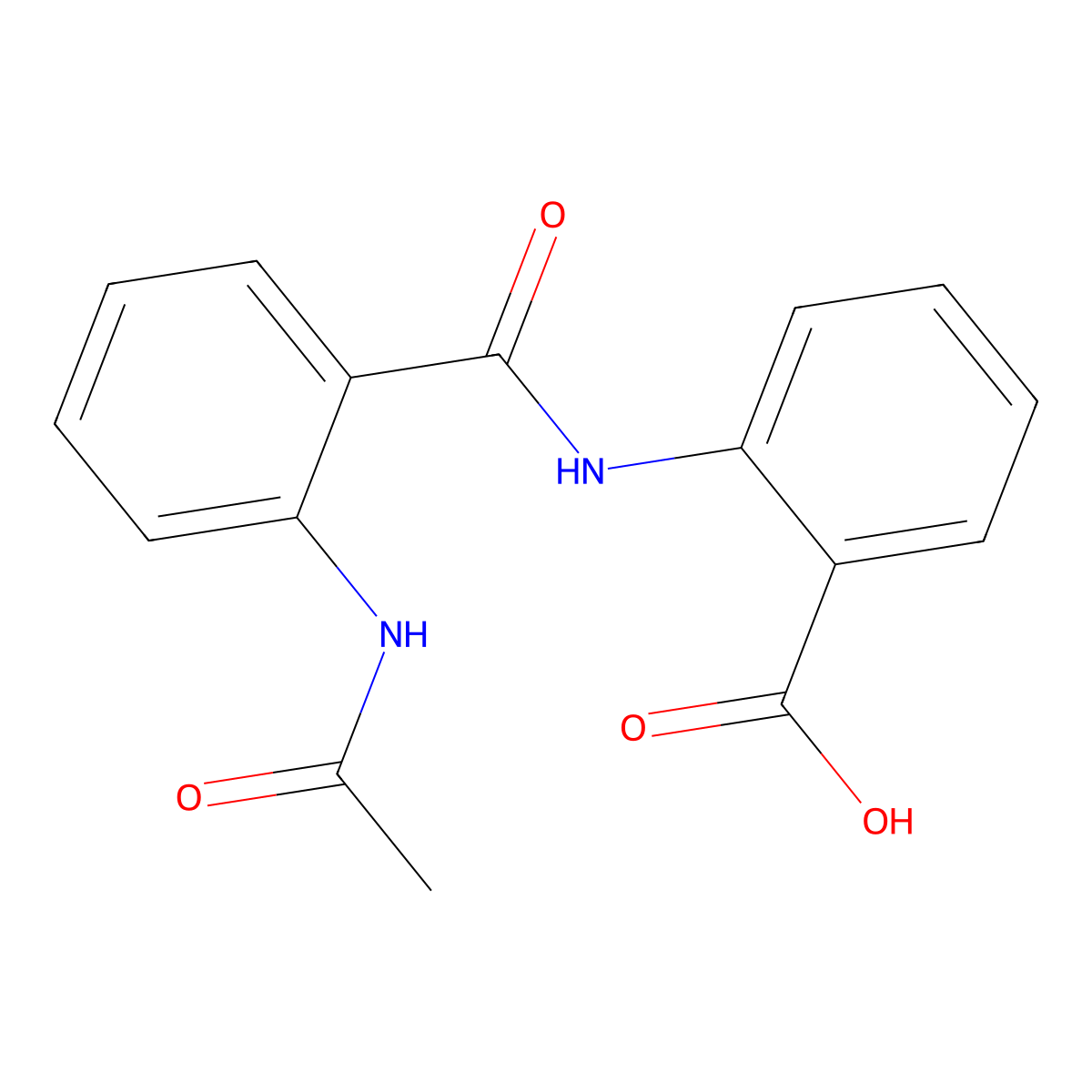 2-(2-Acetamidobenzamido)benzoic acid molecular structure, CAS 58426-37-2