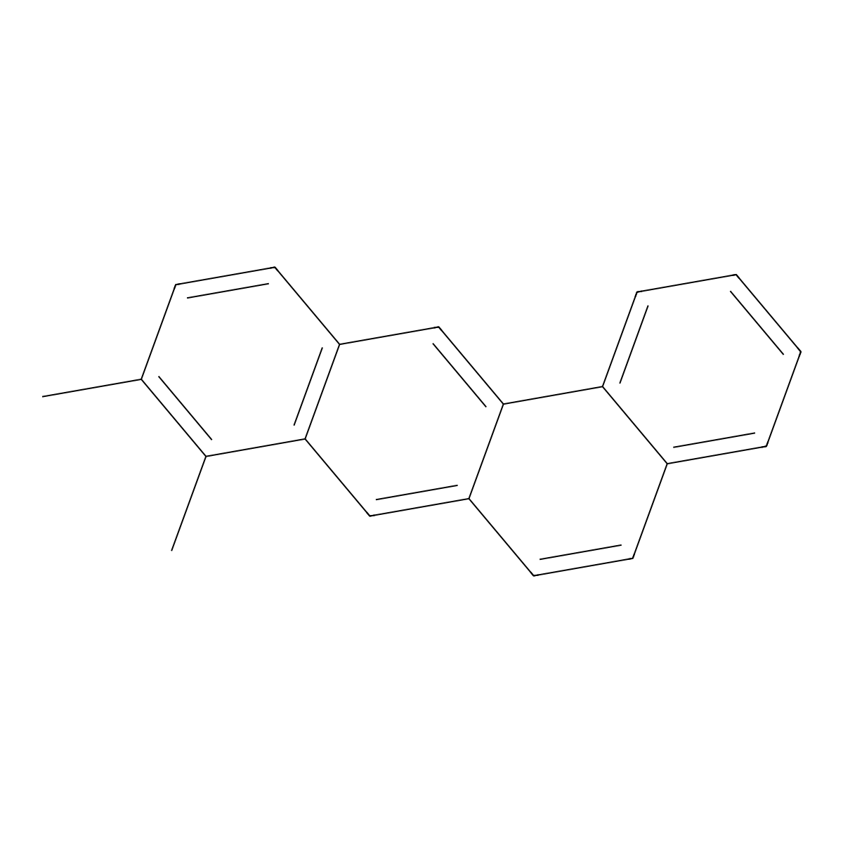 BENZ(a)ANTHRACENE, 8,9-DIMETHYL- molecular structure, CAS 58430-00-5