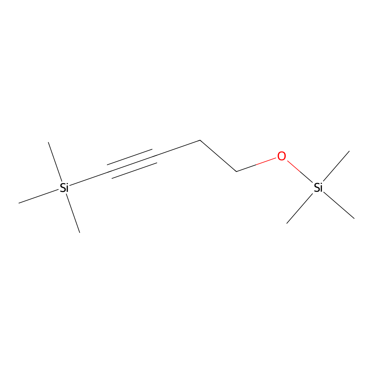 Trimethyl[4-[(trimethylsilyl)oxy]-1-butynyl]silane molecular structure, CAS 58434-99-4