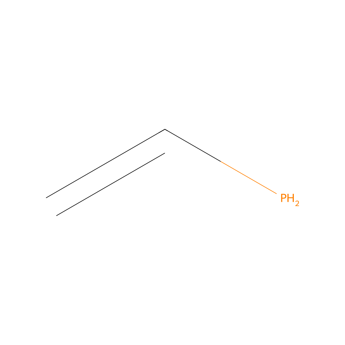 Vinyl phosphine molecular structure, CAS 58436-39-8
