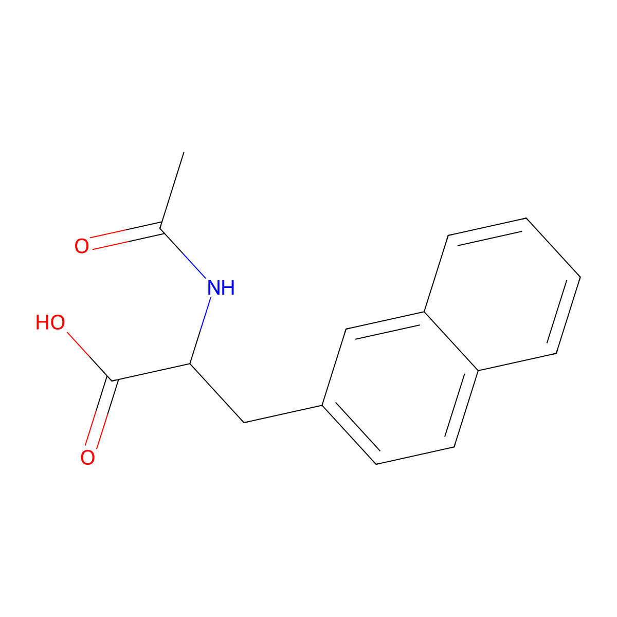 N-Acetyl-3-(2-naphthyl)-DL-alanine molecular structure, CAS 58438-02-1