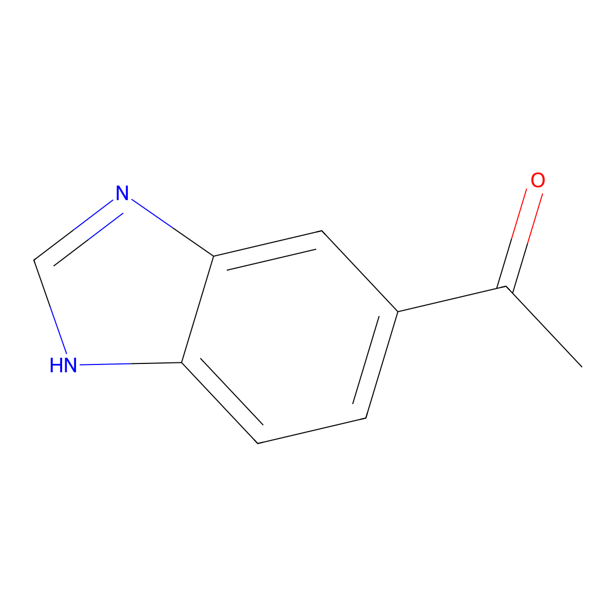 1-(1H-1,3-benzodiazol-5-yl)ethan-1-one molecular structure, CAS 58442-16-3