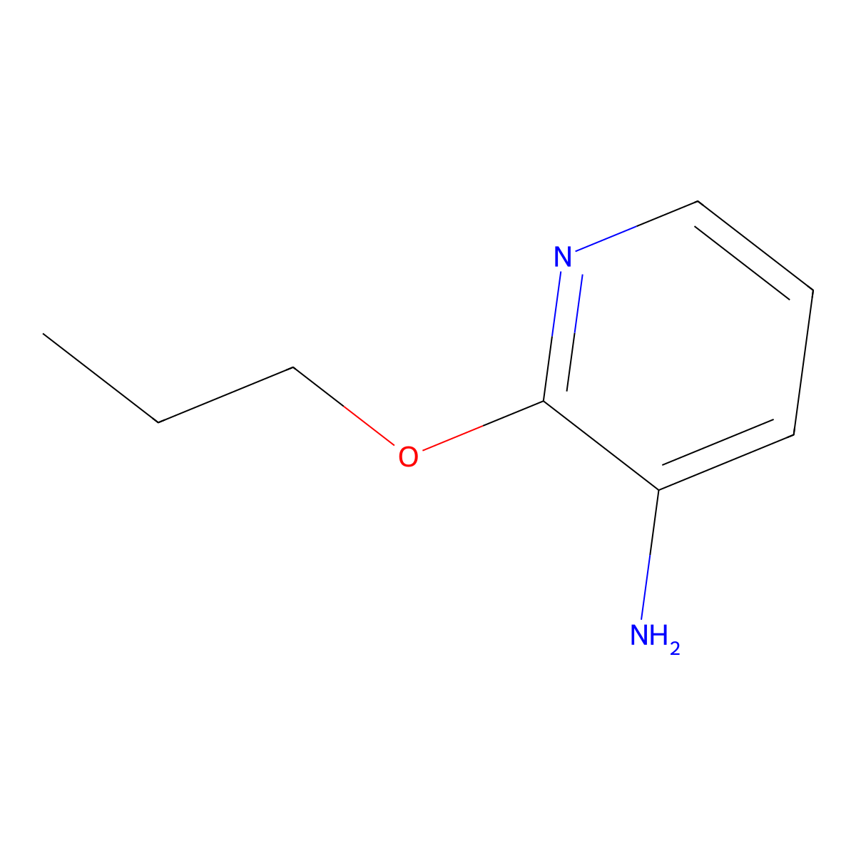 2-Propoxypyridin-3-amine molecular structure, CAS 58443-06-4