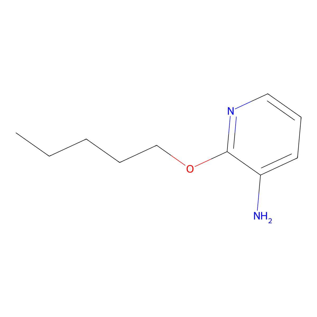 2-(Pentyloxy)pyridin-3-amine molecular structure, CAS 58443-08-6