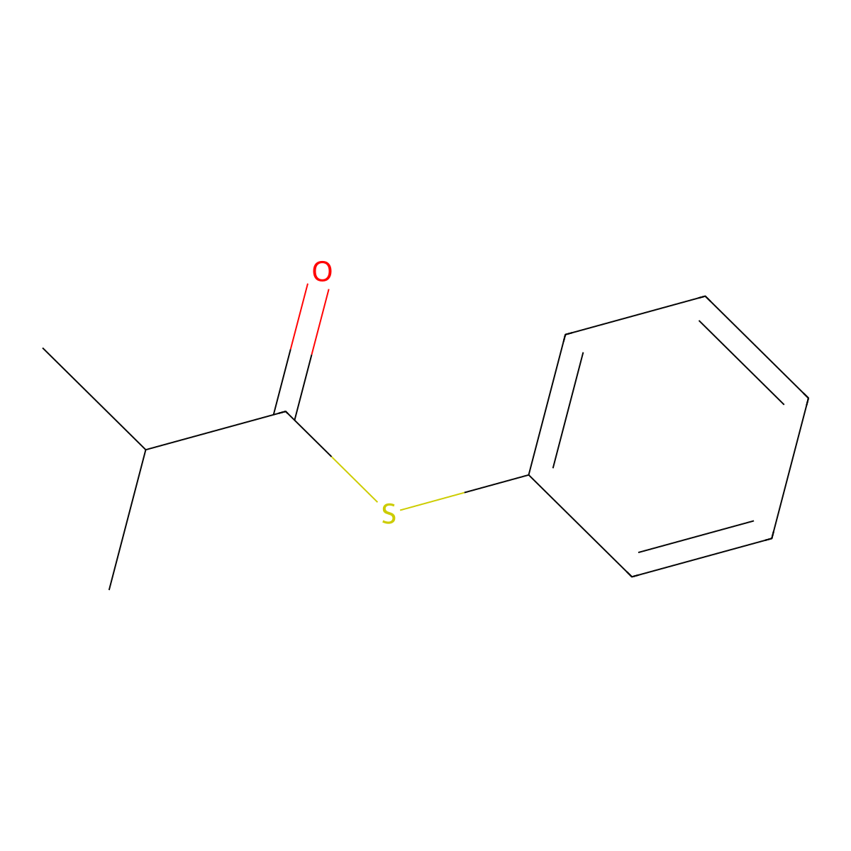 S-Phenyl thioisobutyrate molecular structure, CAS 58443-71-3