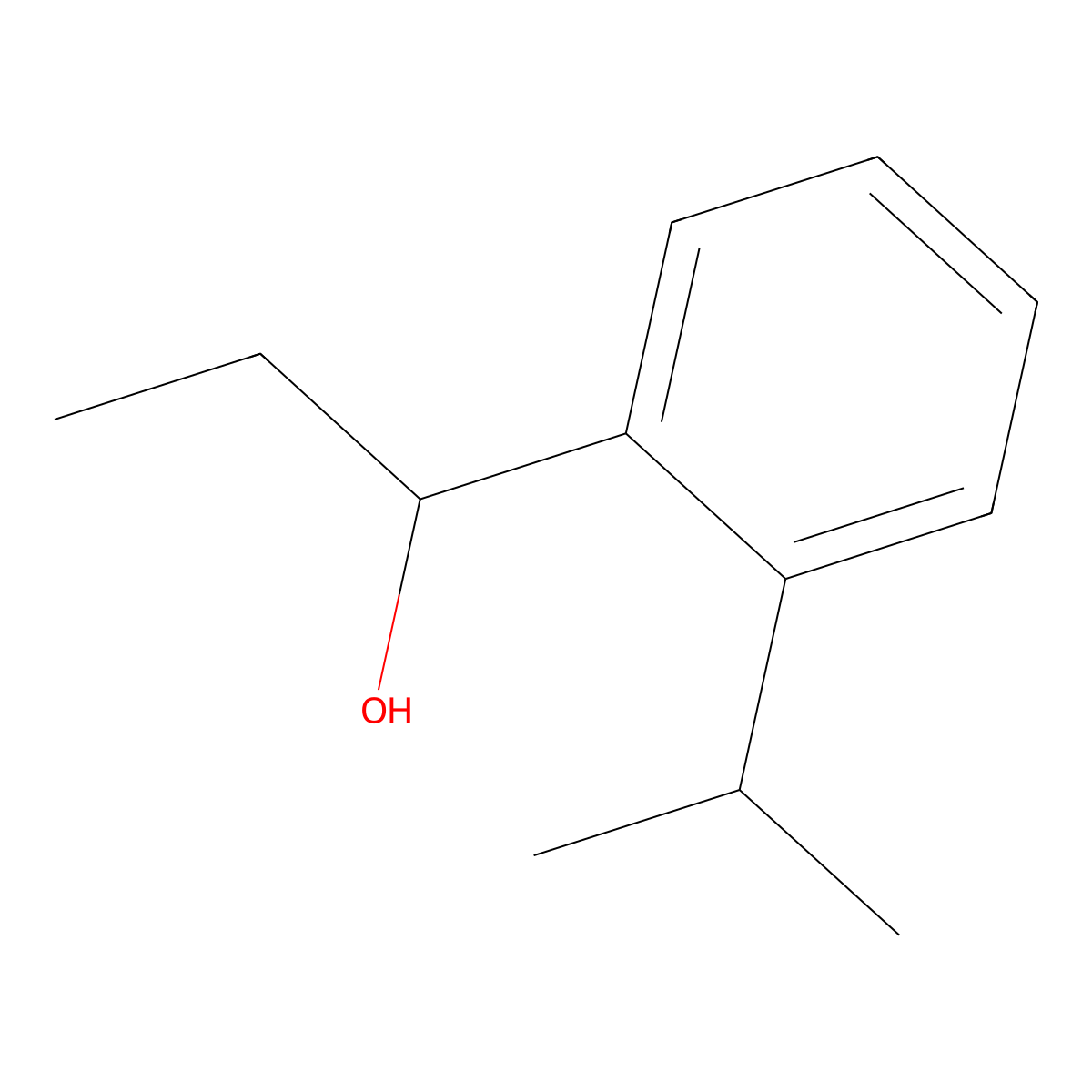 1-(2-iso-Propylphenyl)-1-propanol molecular structure, CAS 58443-82-6