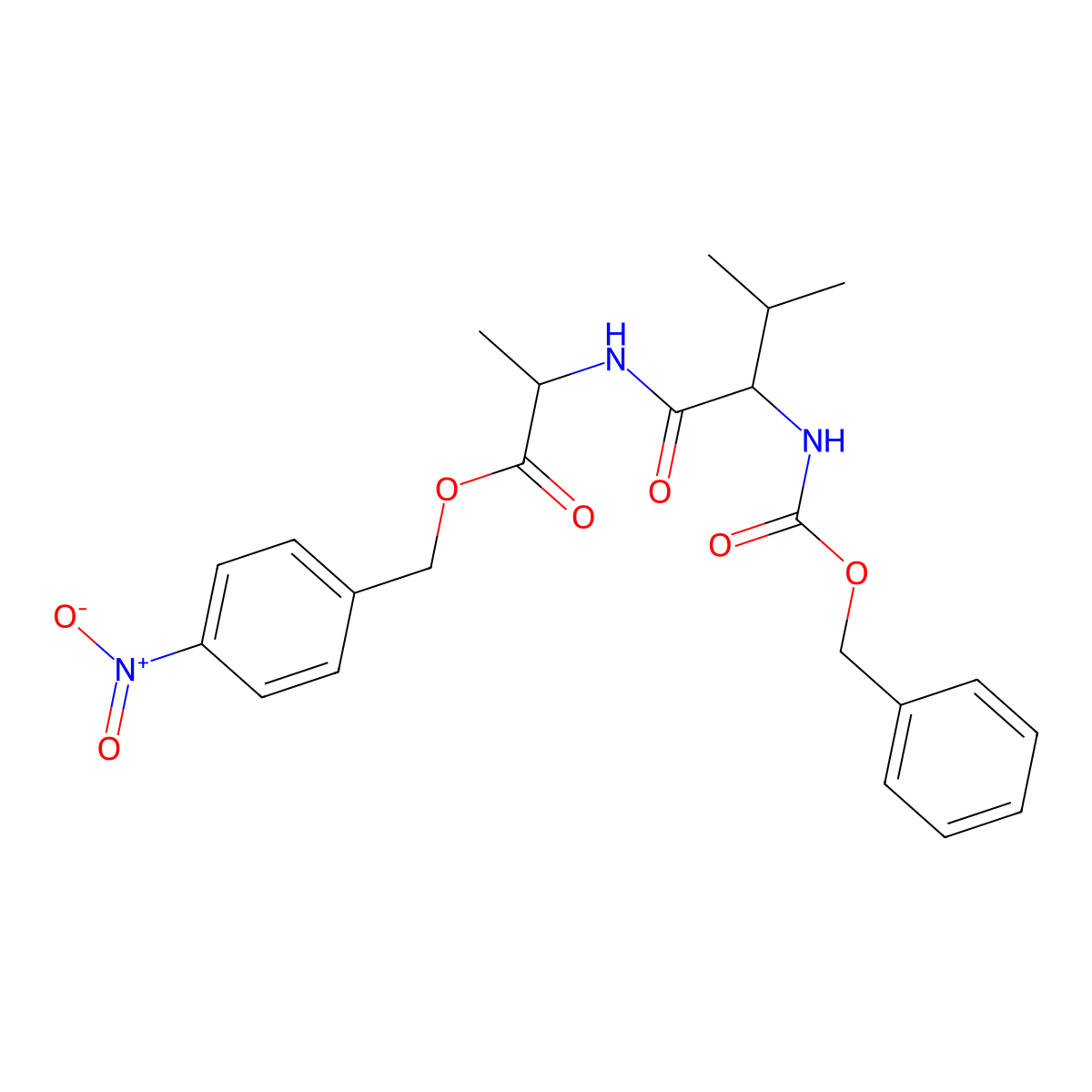 4-nitrobenzyl N-[(benzyloxy)carbonyl]valylalaninate molecular structure, CAS 5845-98-7