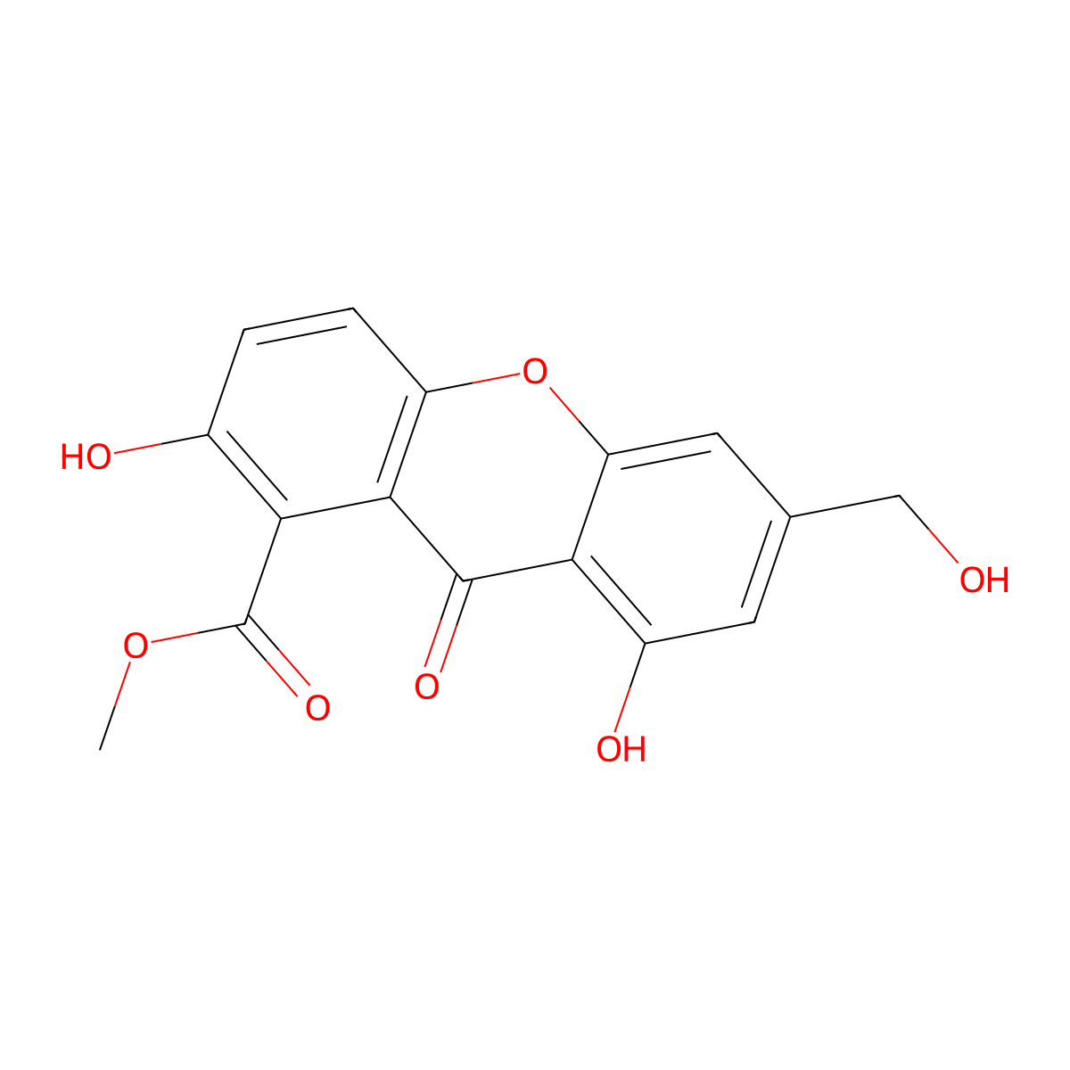 Sydowinin B molecular structure, CAS 58450-00-3