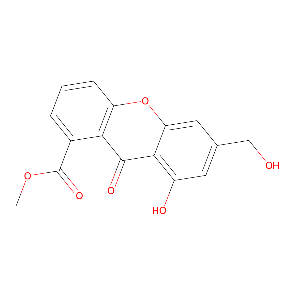 Sydowinin A molecular structure, CAS 58450-01-4