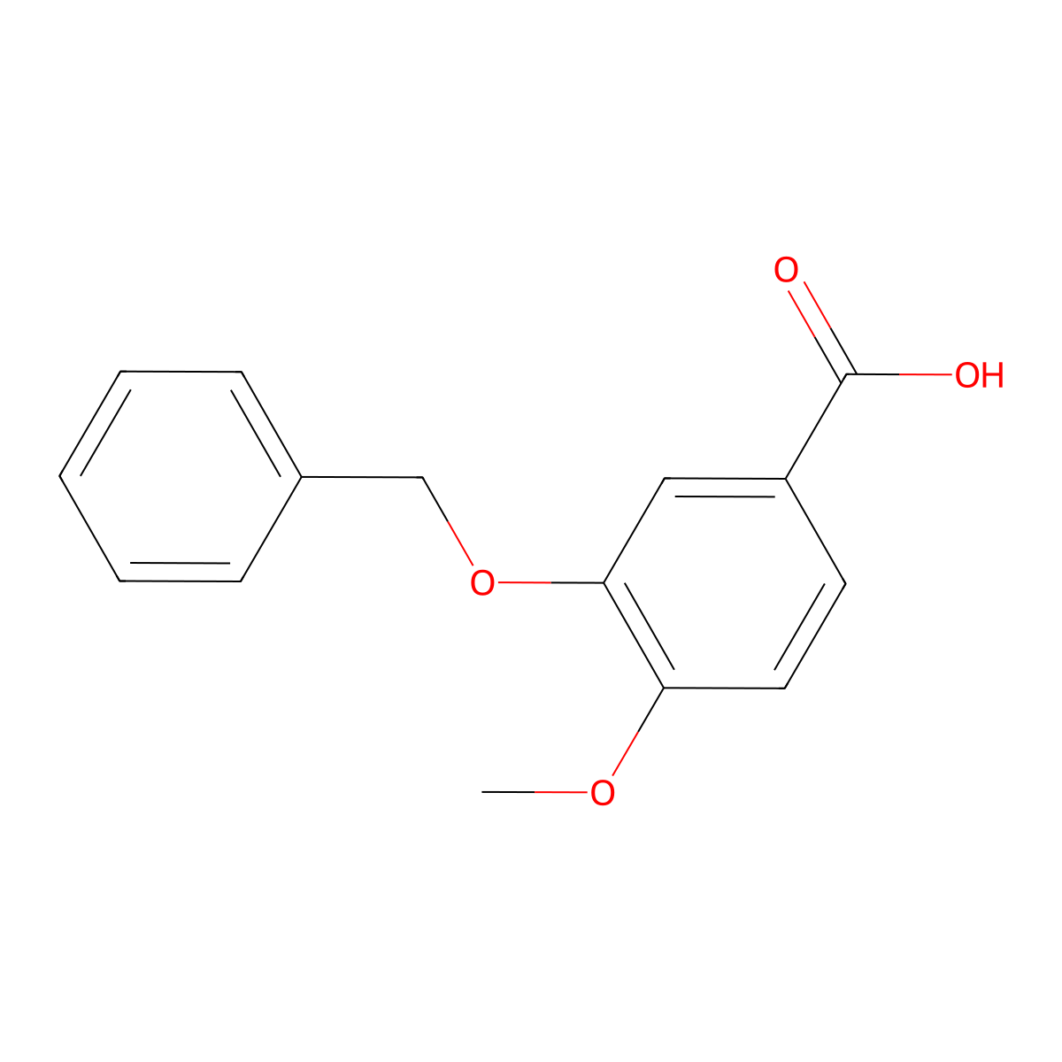 3-Benzyloxy-p-anisic acid molecular structure, CAS 58452-00-9