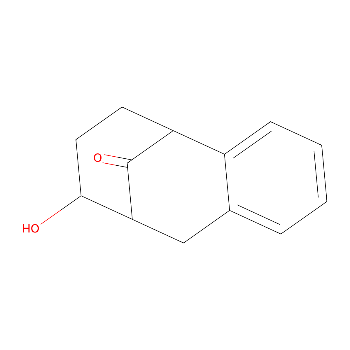 10-Hydroxytricyclo[7.3.1.0,2,7]trideca-2,4,6-trien-13-one molecular structure, CAS 58452-59-8