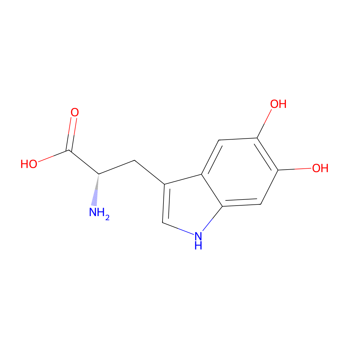 5,6-Dihydroxytryptophan molecular structure, CAS 58456-66-9