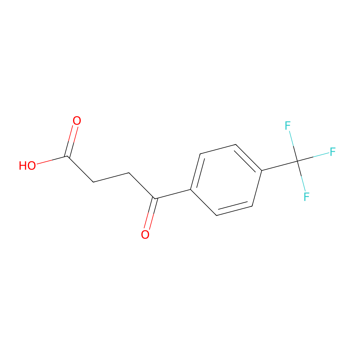 4-Oxo-4-(4-(trifluoromethyl)phenyl)butanoic acid molecular structure, CAS 58457-56-0
