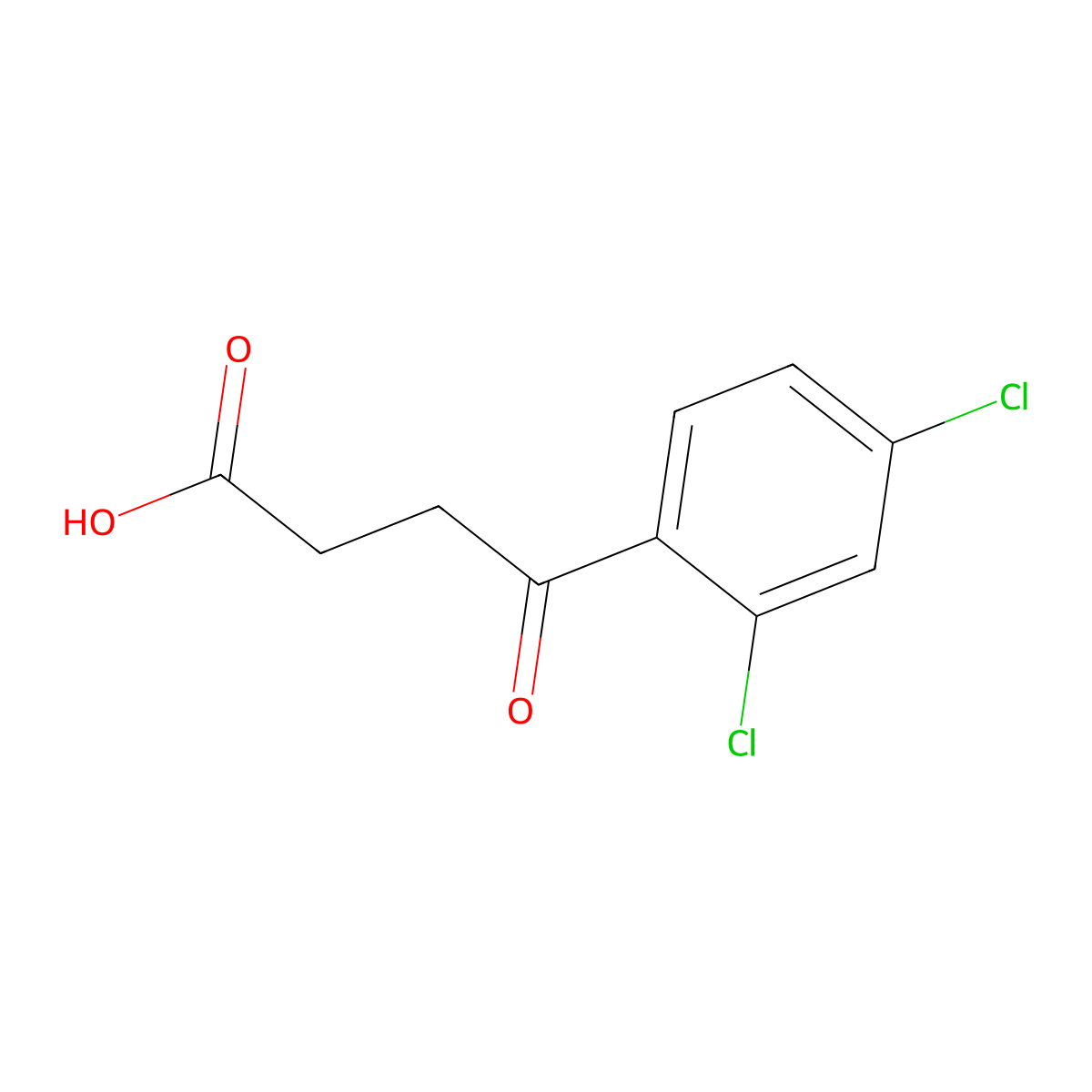4-(2,4-Dichlorophenyl)-4-oxobutanoic acid molecular structure, CAS 58457-57-1