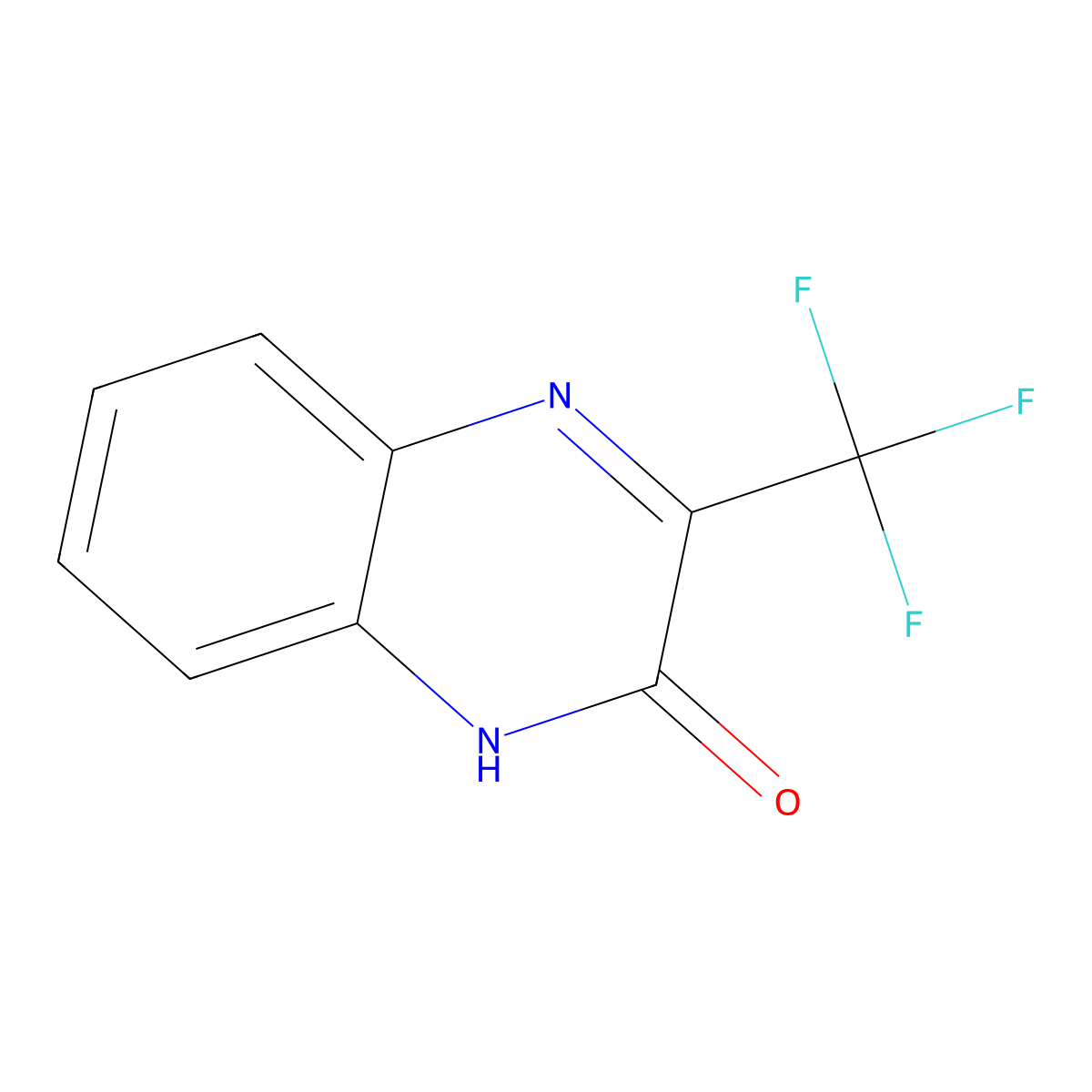 3-(Trifluoromethyl)-1,2-dihydroquinoxalin-2-one molecular structure, CAS 58457-64-0
