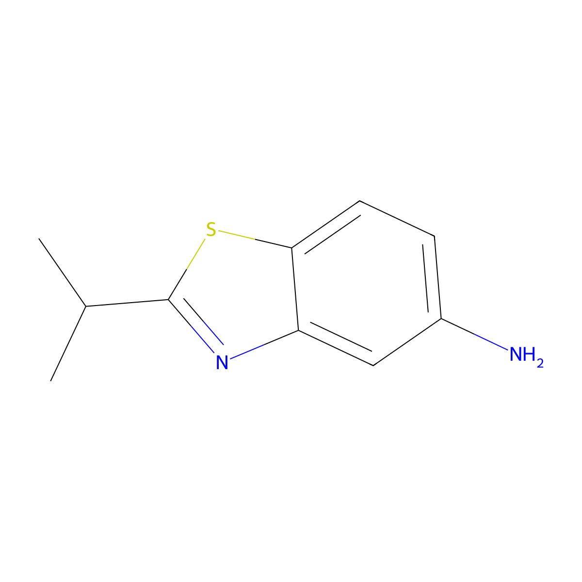2-Isopropylbenzo[d]thiazol-5-amine molecular structure, CAS 58460-19-8
