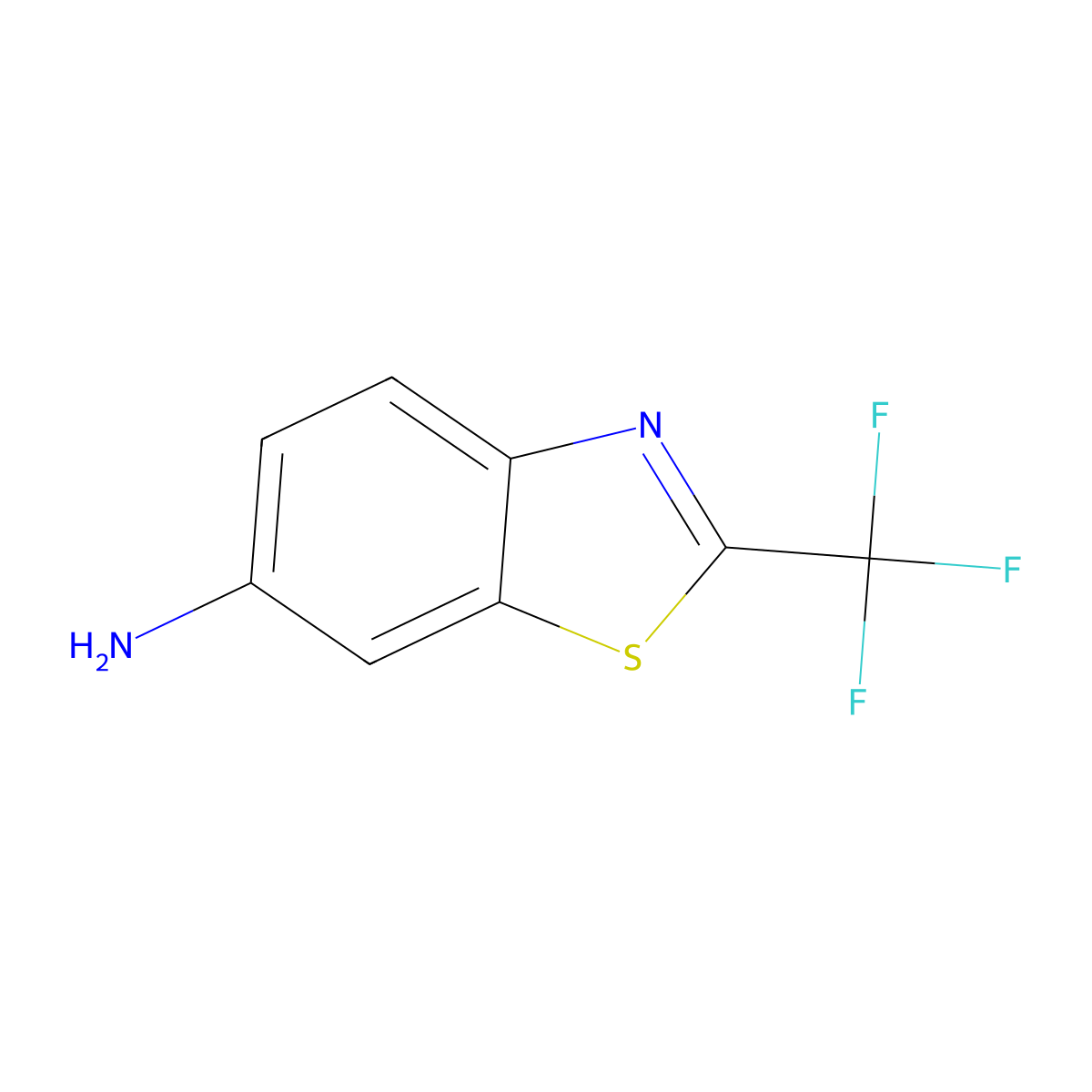 2-(Trifluoromethyl)benzo[d]thiazol-6-amine molecular structure, CAS 58460-20-1