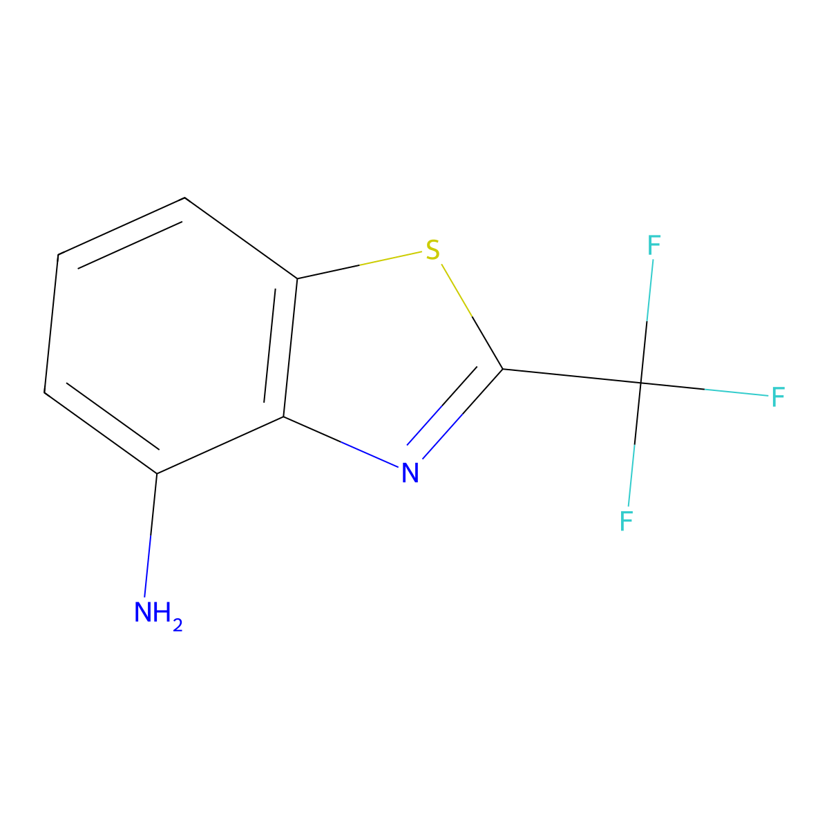 2-(Trifluoromethyl)benzo[d]thiazol-4-amine molecular structure, CAS 58460-21-2