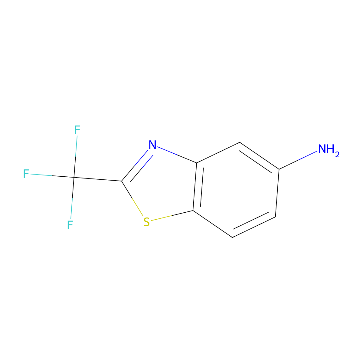 2-(Trifluoromethyl)benzo[d]thiazol-5-amine molecular structure, CAS 58460-24-5