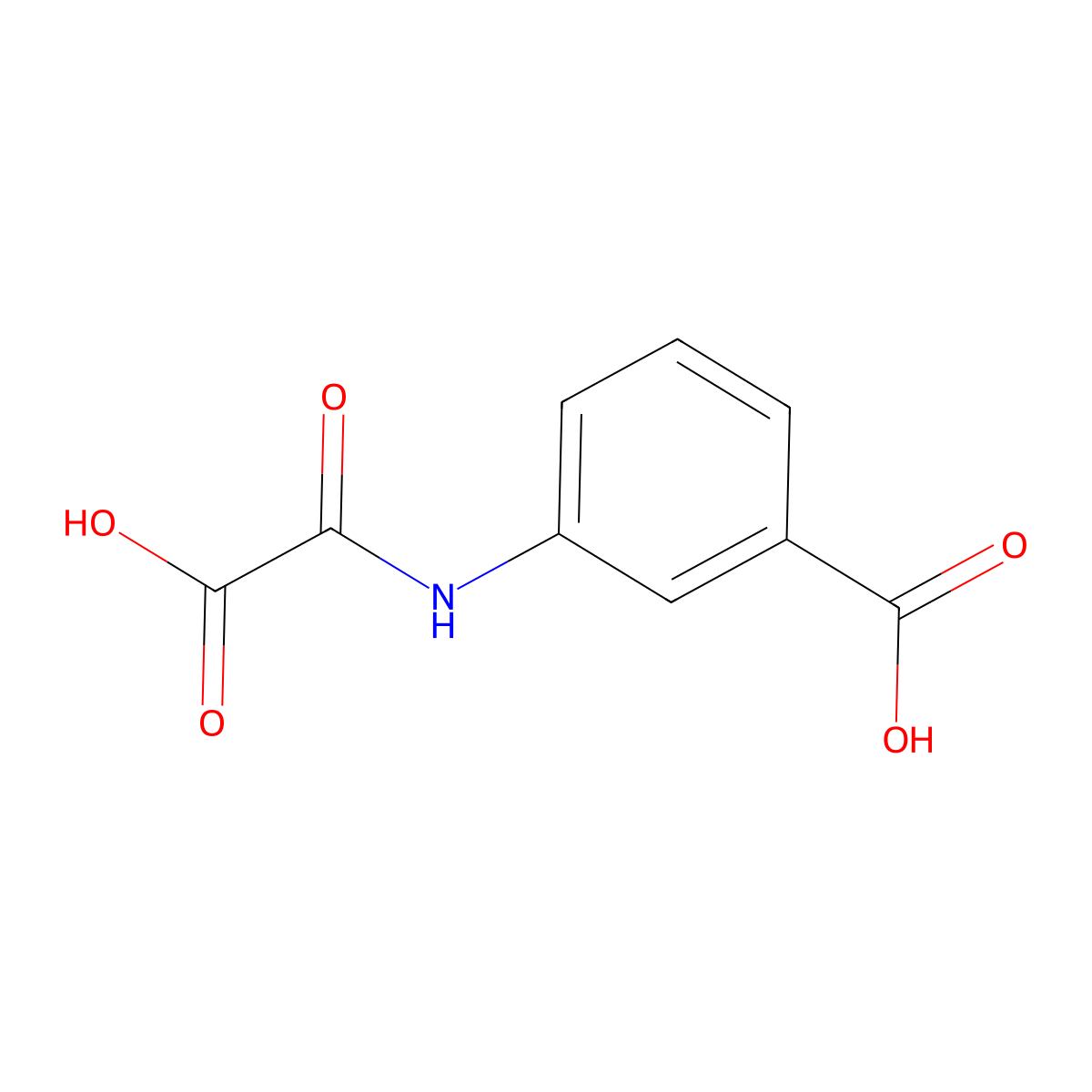 3-[(Carboxycarbonyl)amino]benzoic acid molecular structure, CAS 58465-46-6