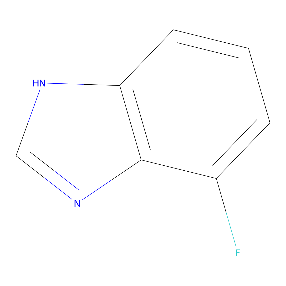 4-fluoro-1H-1,3-benzodiazole molecular structure, CAS 5847-89-2