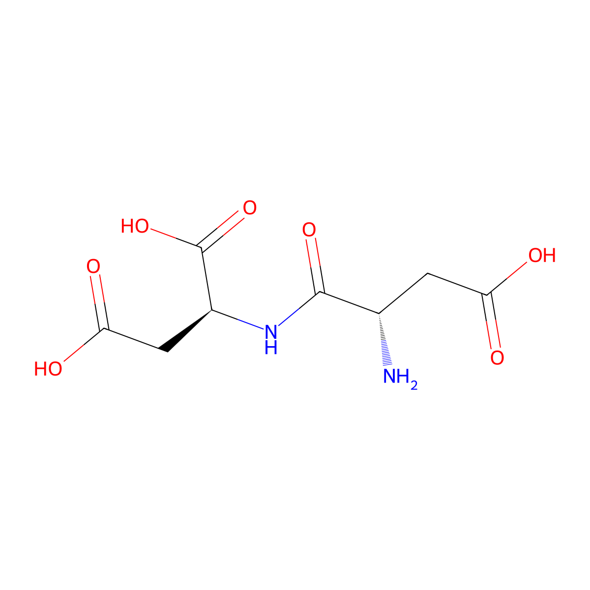 Aspartyl-aspartic acid molecular structure, CAS 58471-53-7