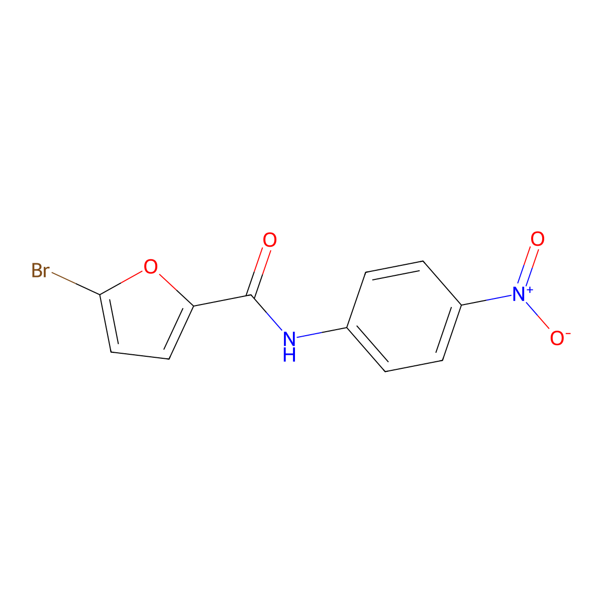 5-bromo-N-(4-nitrophenyl)furan-2-carboxamide molecular structure, CAS 58472-53-0