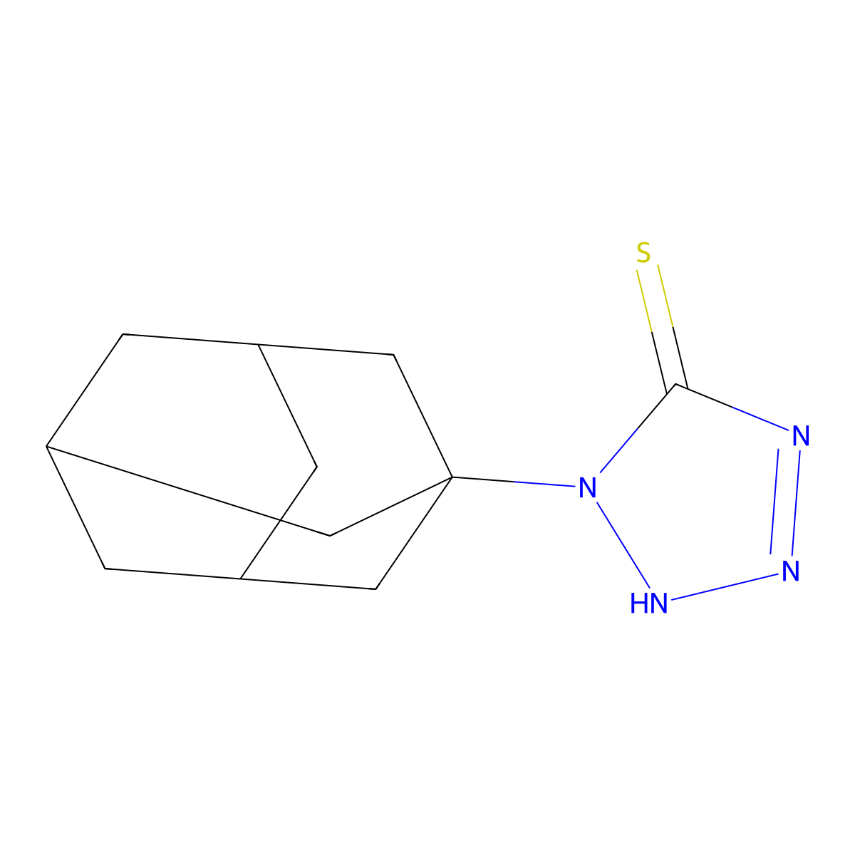 1-(1-Adamantyl)-5-mercaptotetrazol molecular structure, CAS 58473-97-5