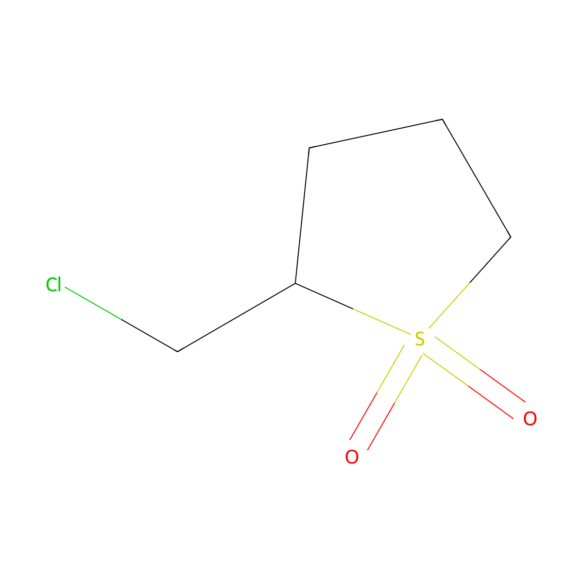 2-(Chloromethyl)-1lambda6-thiolane-1,1-dione molecular structure, CAS 58474-58-1