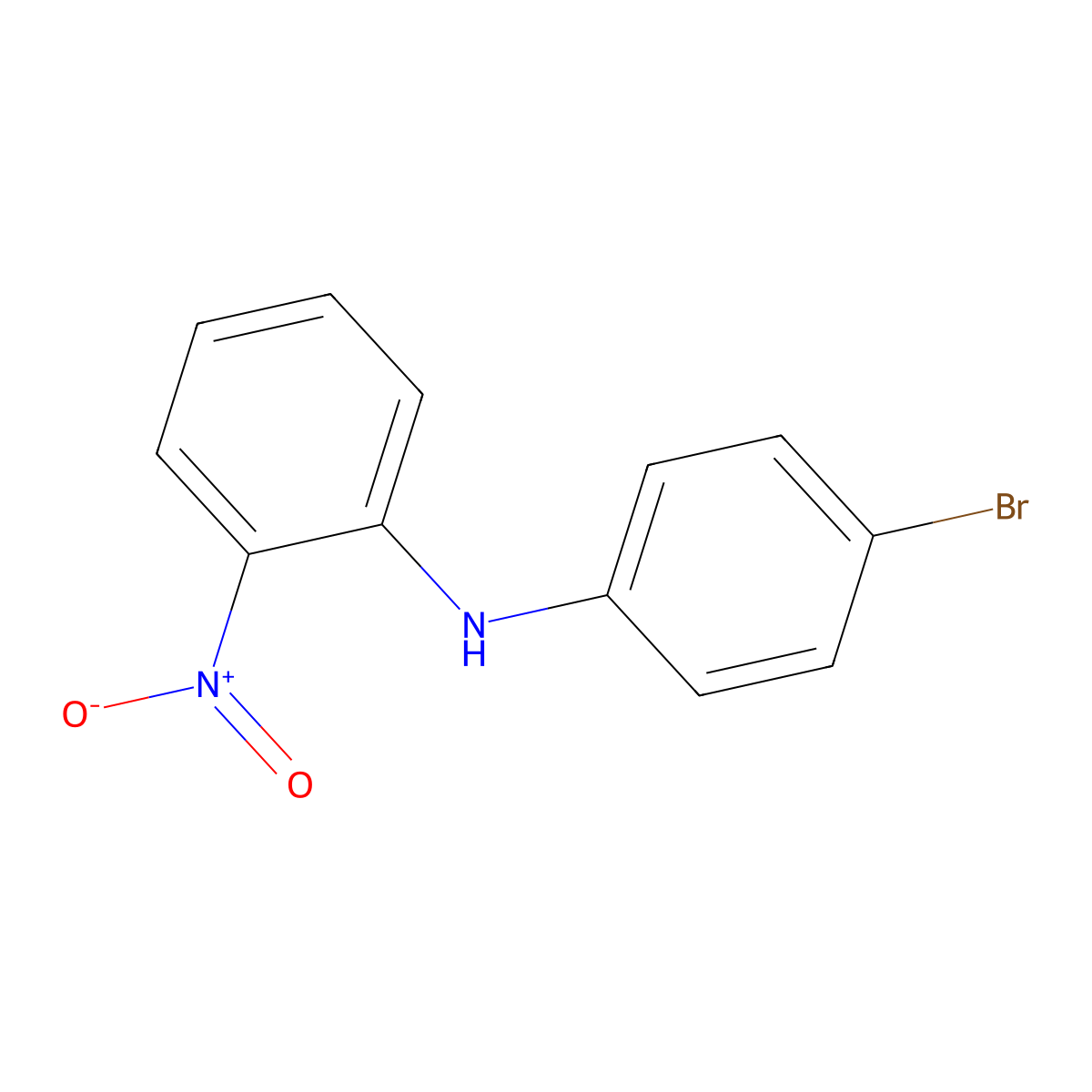 N-(4-bromophenyl)-2-nitroaniline molecular structure, CAS 58476-59-8