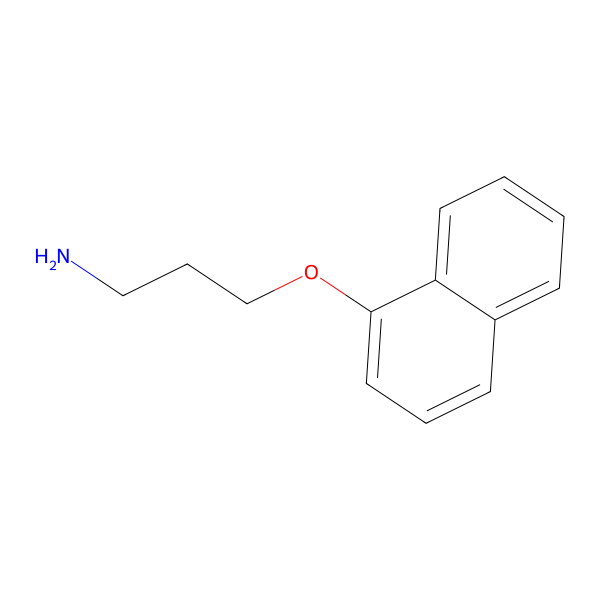 3-(Naphthalen-1-yloxy)propan-1-amine molecular structure, CAS 58477-93-3
