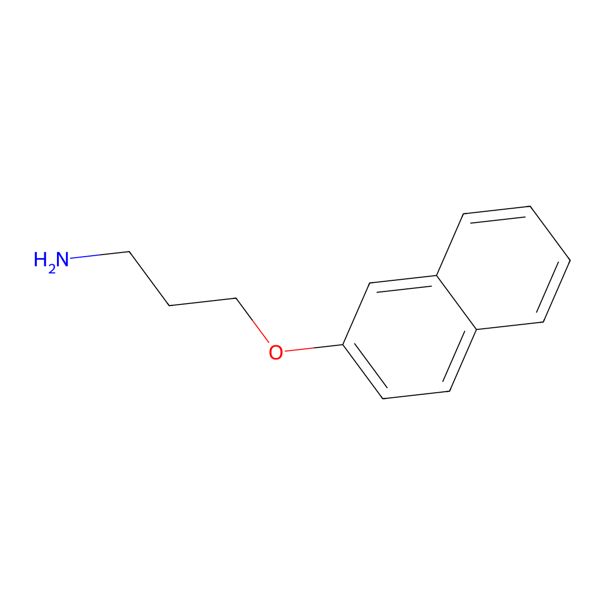 3-(Naphthalen-2-yloxy)propan-1-amine molecular structure, CAS 58477-94-4