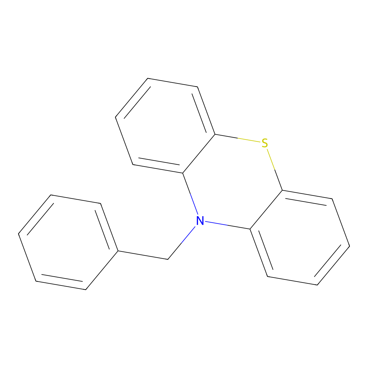 10-Benzyl-10H-phenothiazine molecular structure, CAS 58478-75-4