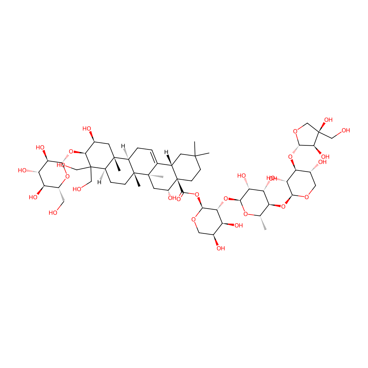 Platycodin D molecular structure, CAS 58479-68-8