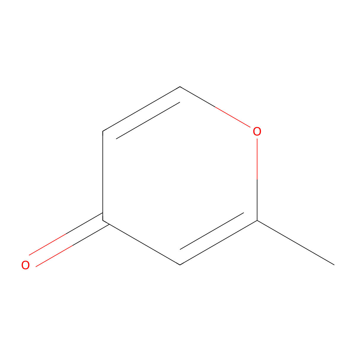 2-Methyl-4-pyrone molecular structure, CAS 5848-33-9