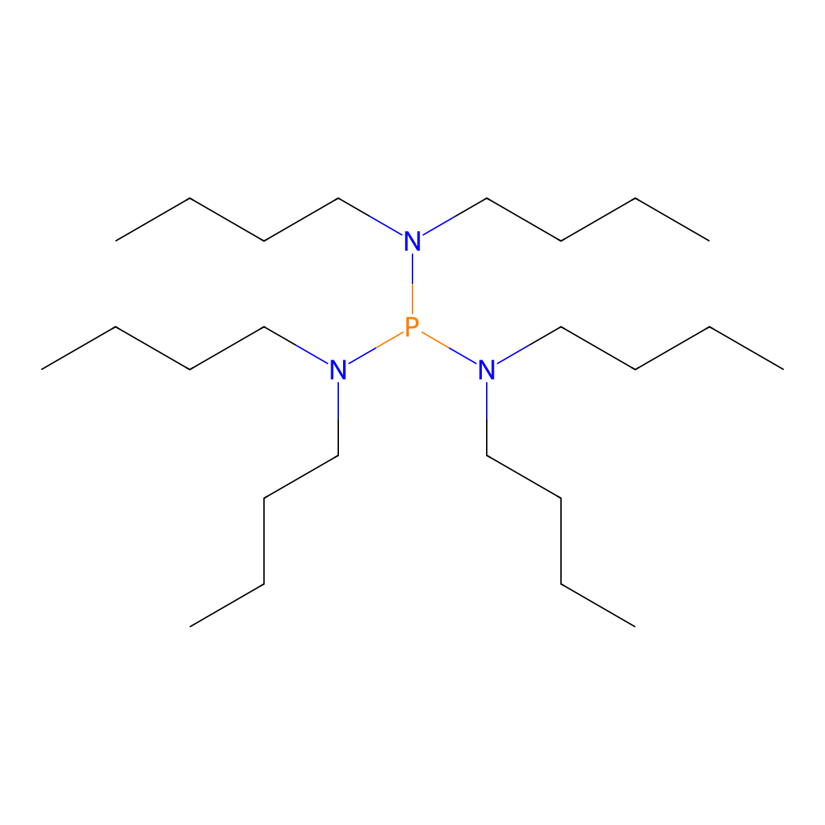Tris(dibutylamino)phosphine molecular structure, CAS 5848-65-7