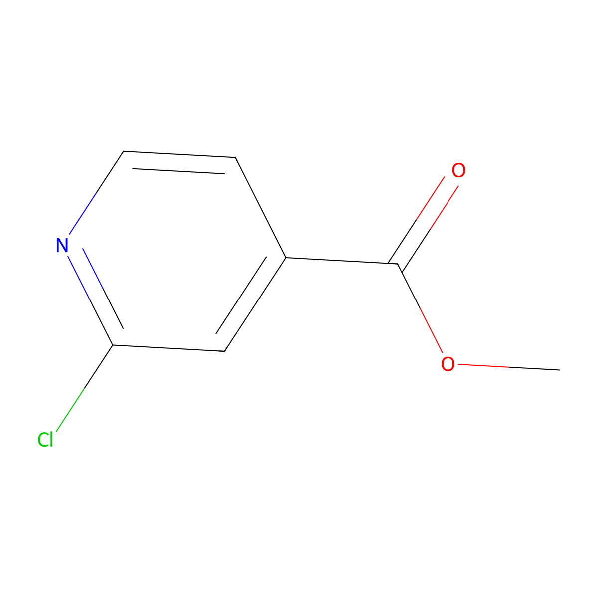 Methyl 2-chloropyridine-4-carboxylate molecular structure, CAS 58481-11-1