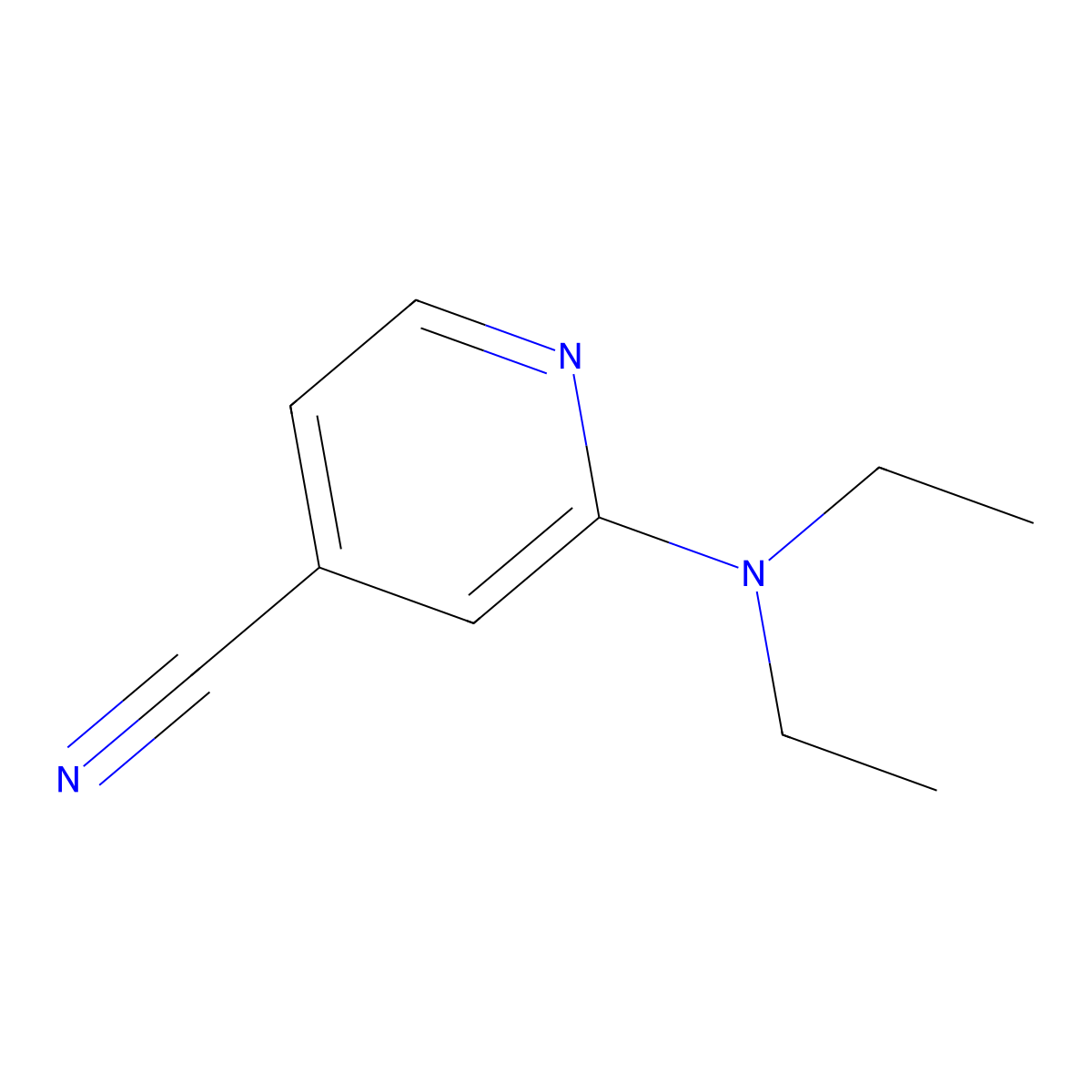 2-(Diethylamino)isonicotinonitrile molecular structure, CAS 58481-12-2
